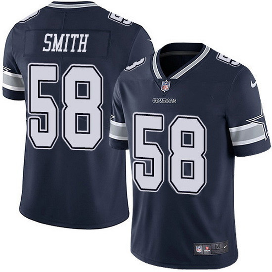 Men's Dallas Cowboys #58 Mazi Smith Navy Vapor Untouchable Stitched Football Jersey